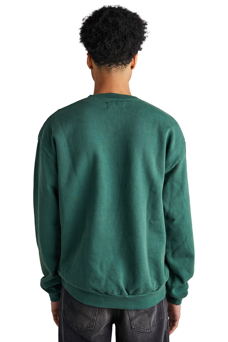 ROOTED Shop Crewneck Sweatshirt 'Dark Green' - ROOTED