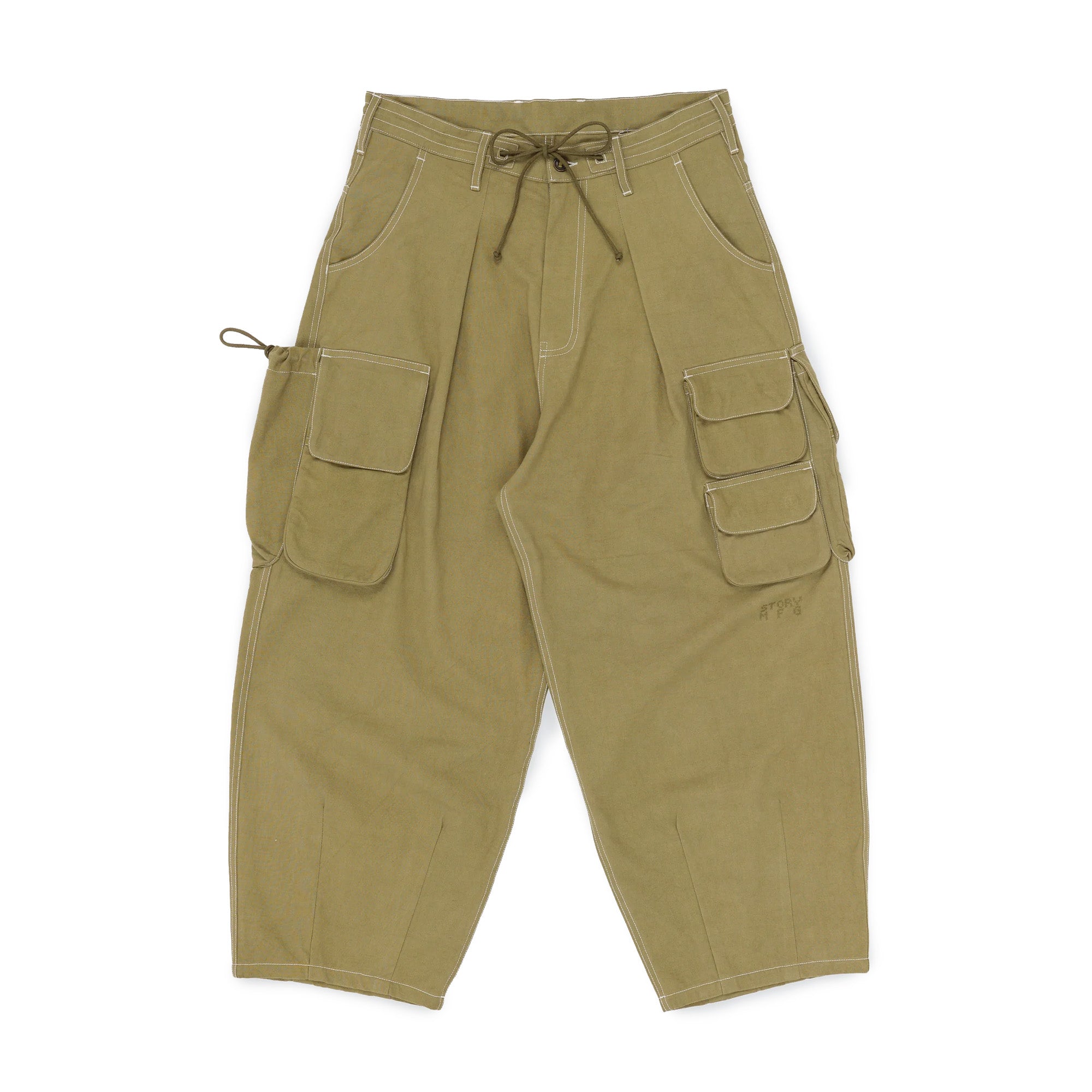 Story Mfg Slub Forager Pants 'Olive' - ROOTED