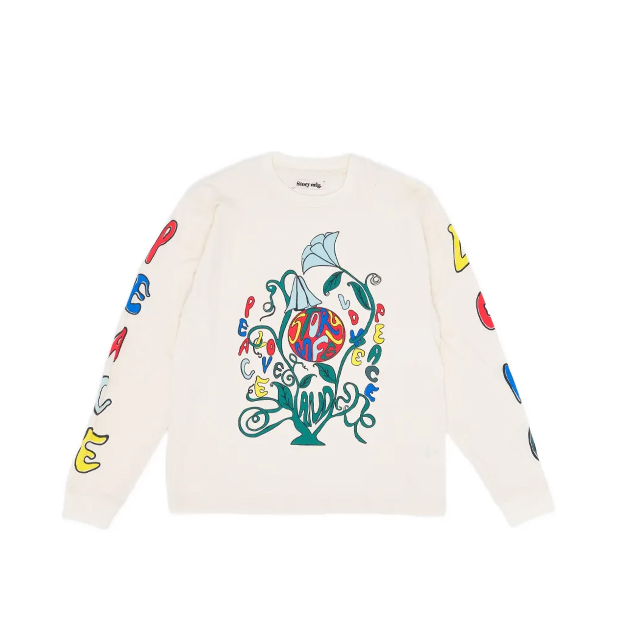 Story Mfg Grateful Tee 'Peace Plant' - ROOTED