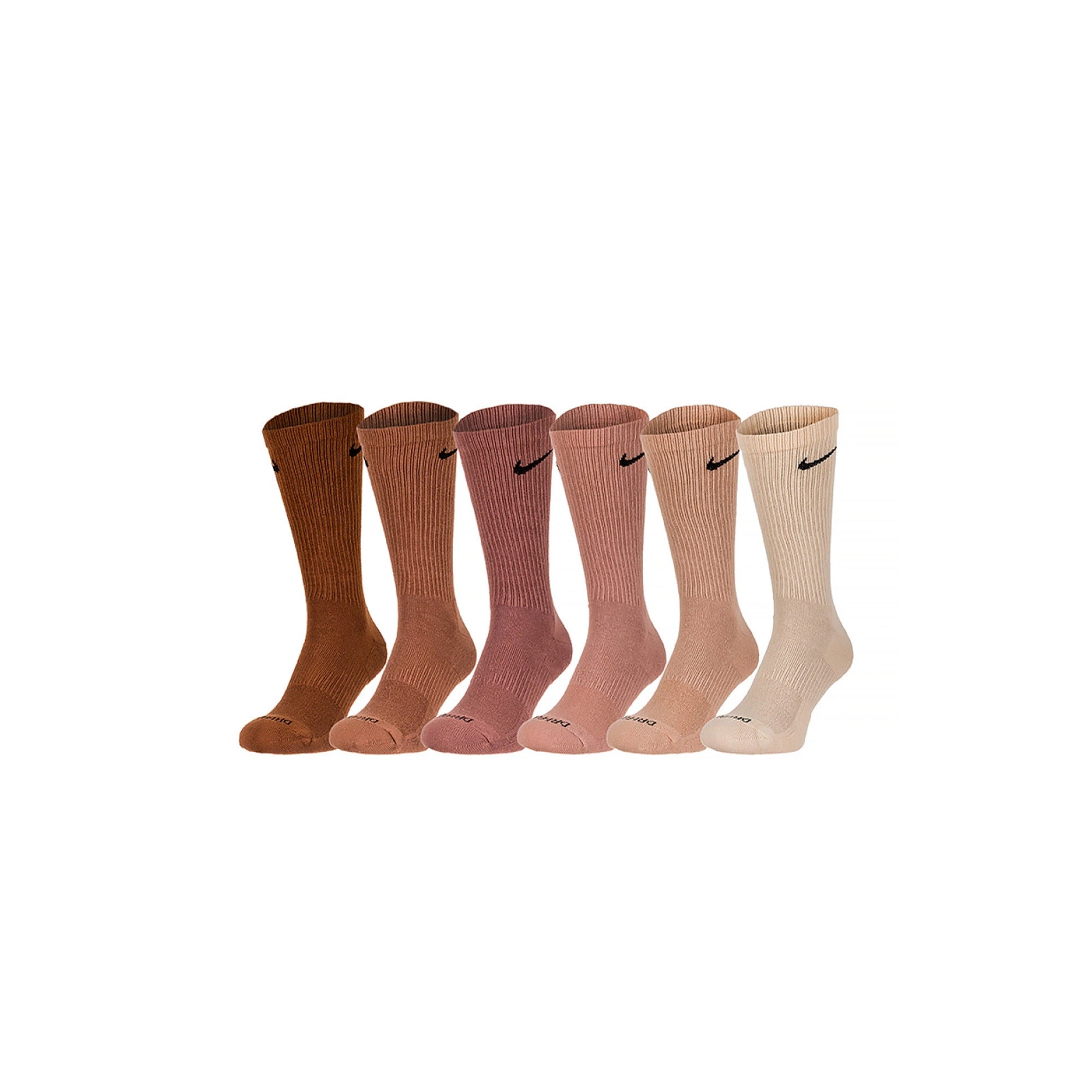 Nike Everyday Plus Cushioned Training Crew 6-Pack Socks 'Multi' - ROOTED