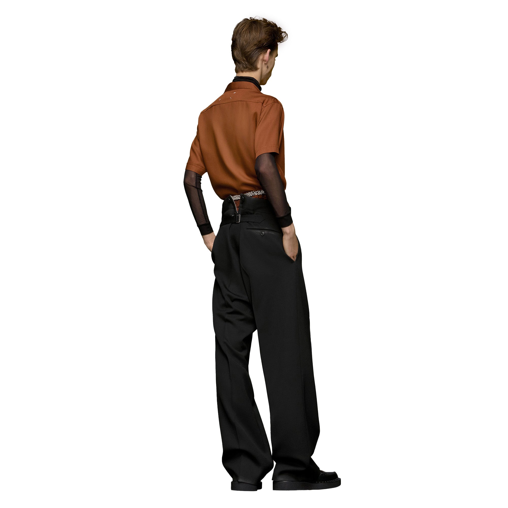 Maison Margiela Short-Sleeved Shirt 'Brown'