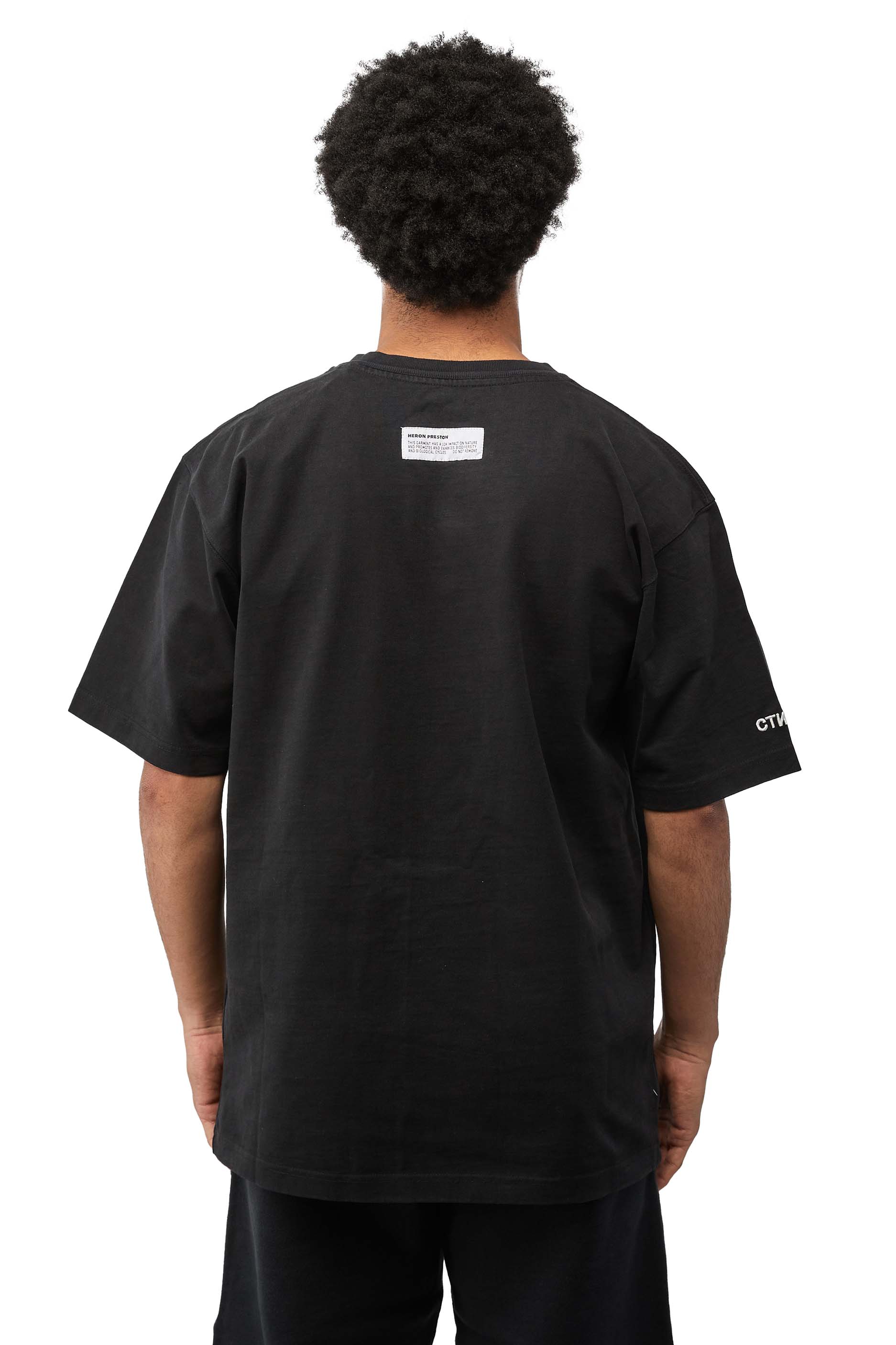 Heron Preston Split Herons S/S Tee 'Black/Orange' - ROOTED
