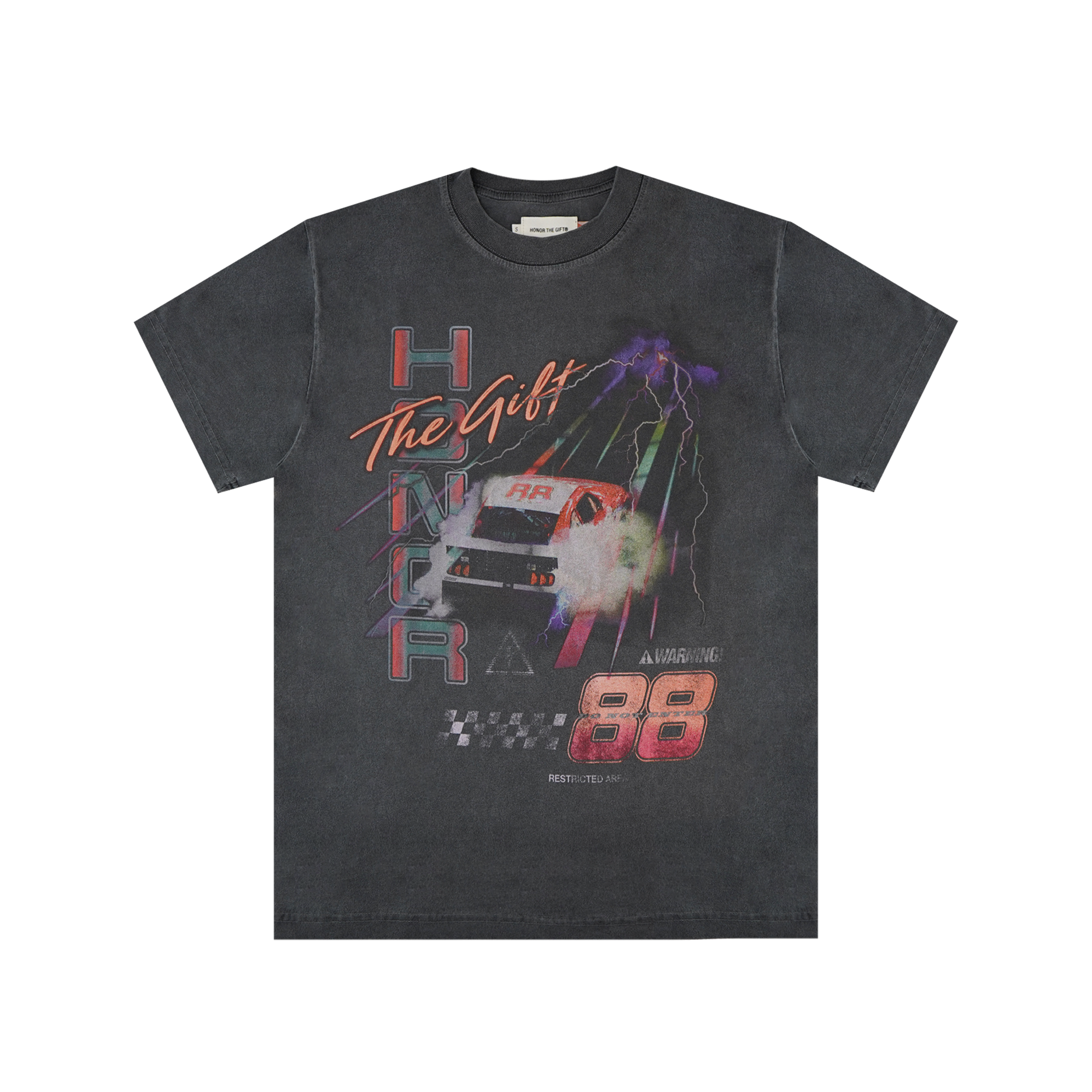 Honor The Gift Grand Prix T-Shirt 'Vintage Black' - ROOTED
