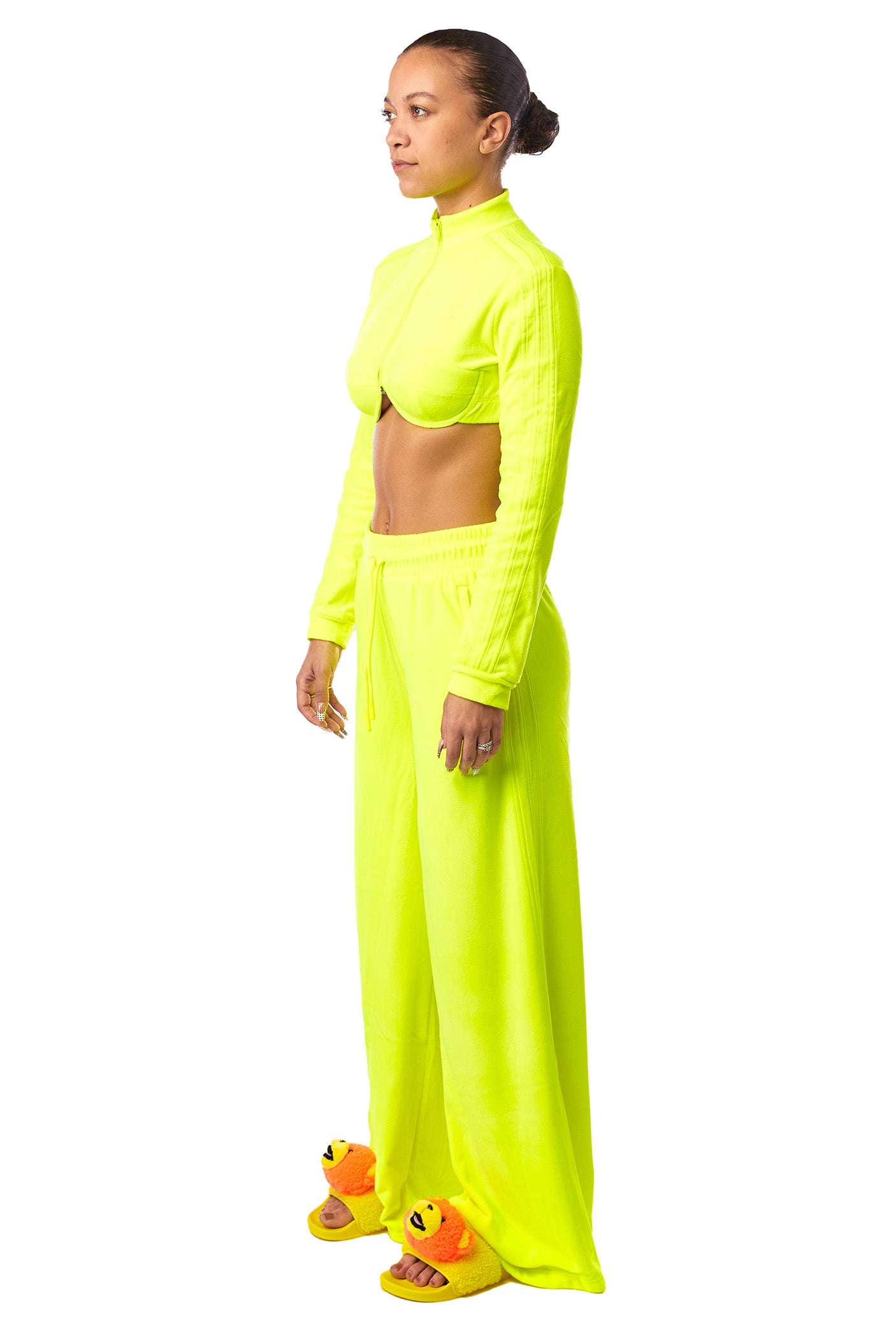Women's adidas x Jeremy Scott Track Pant 'Yellow' - ROOTED