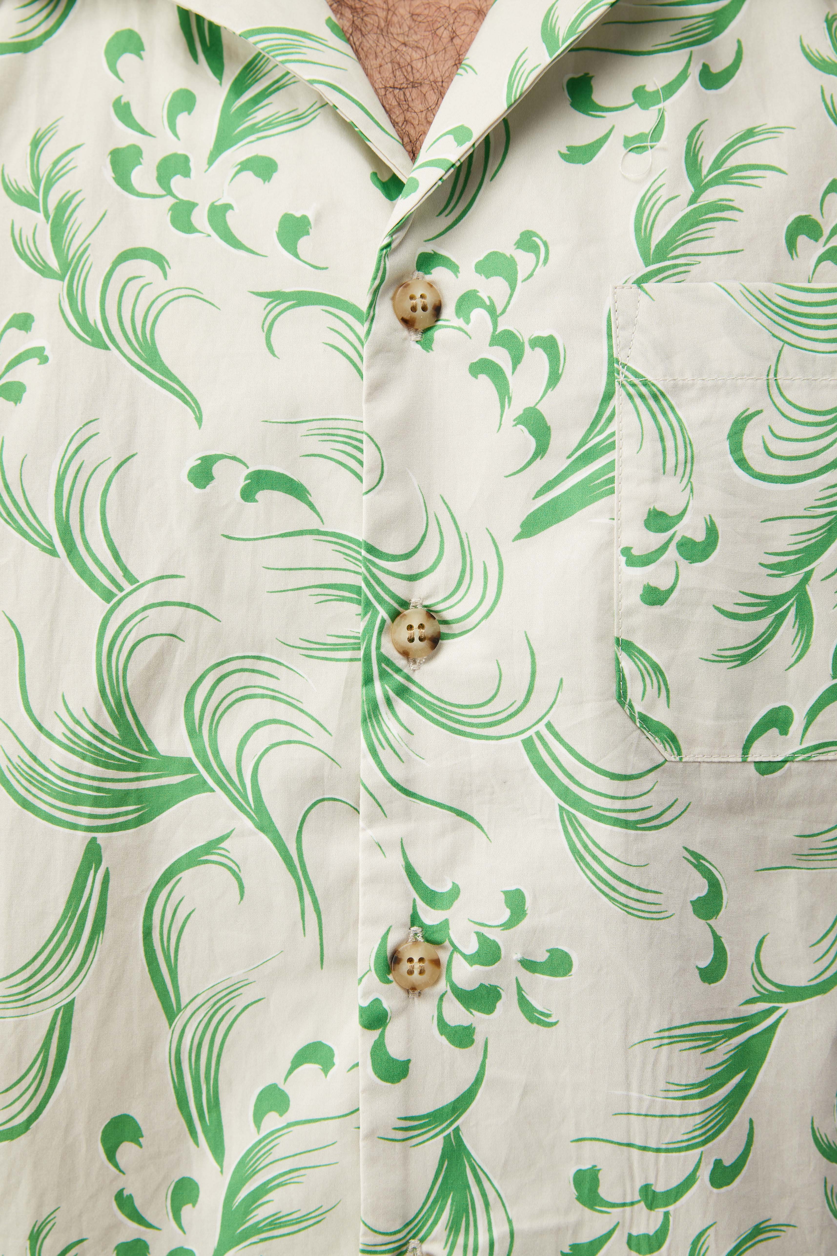 John Elliott Camp Shirt 'Ivory' - ROOTED