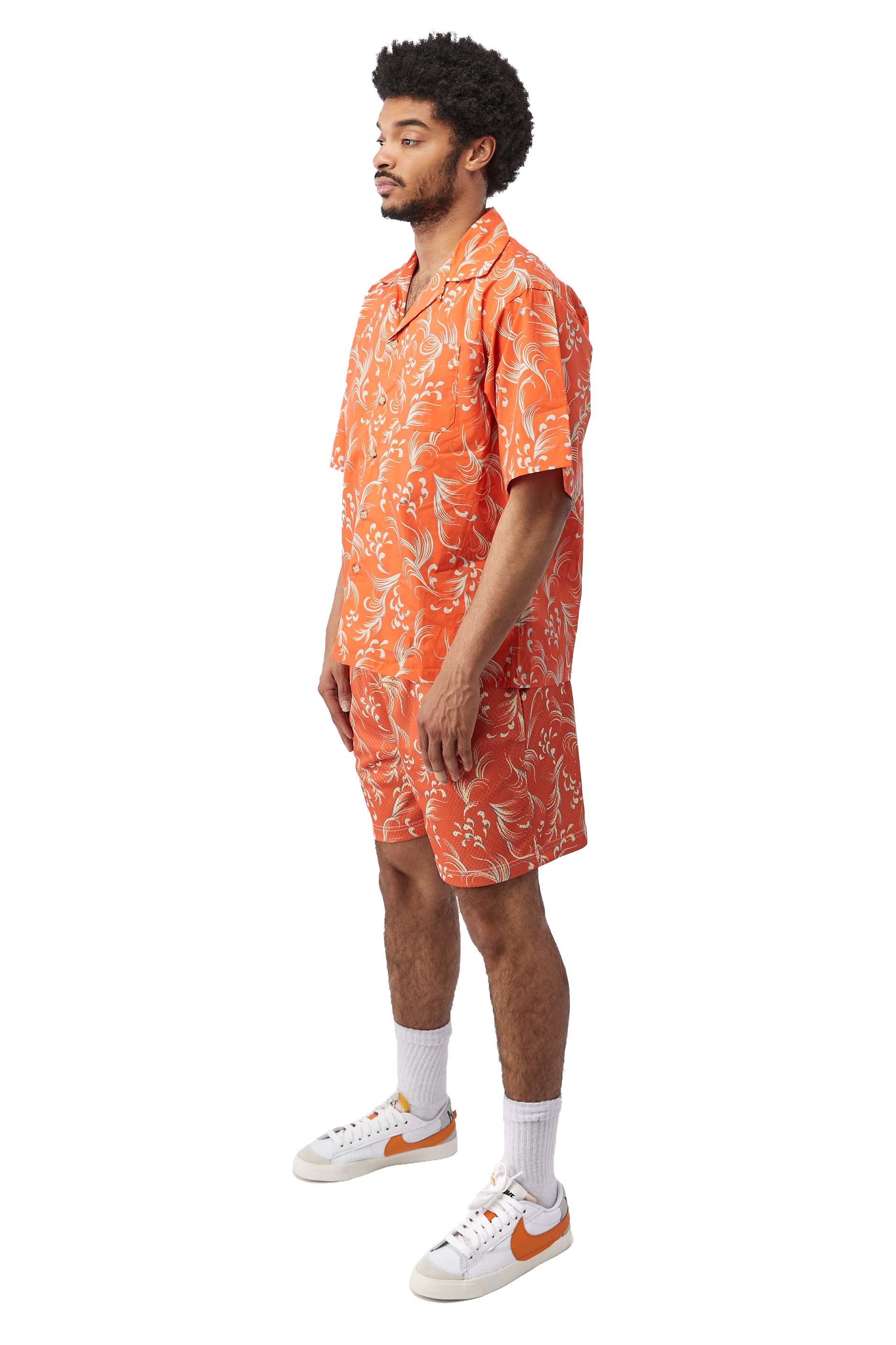 John Elliott Camp Shirt 'Orange' - ROOTED