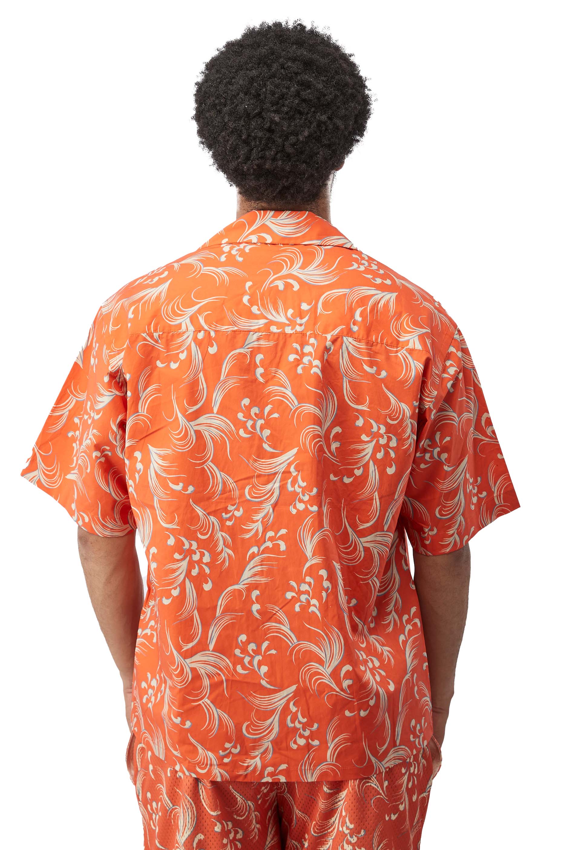 John Elliott Camp Shirt 'Orange' - ROOTED