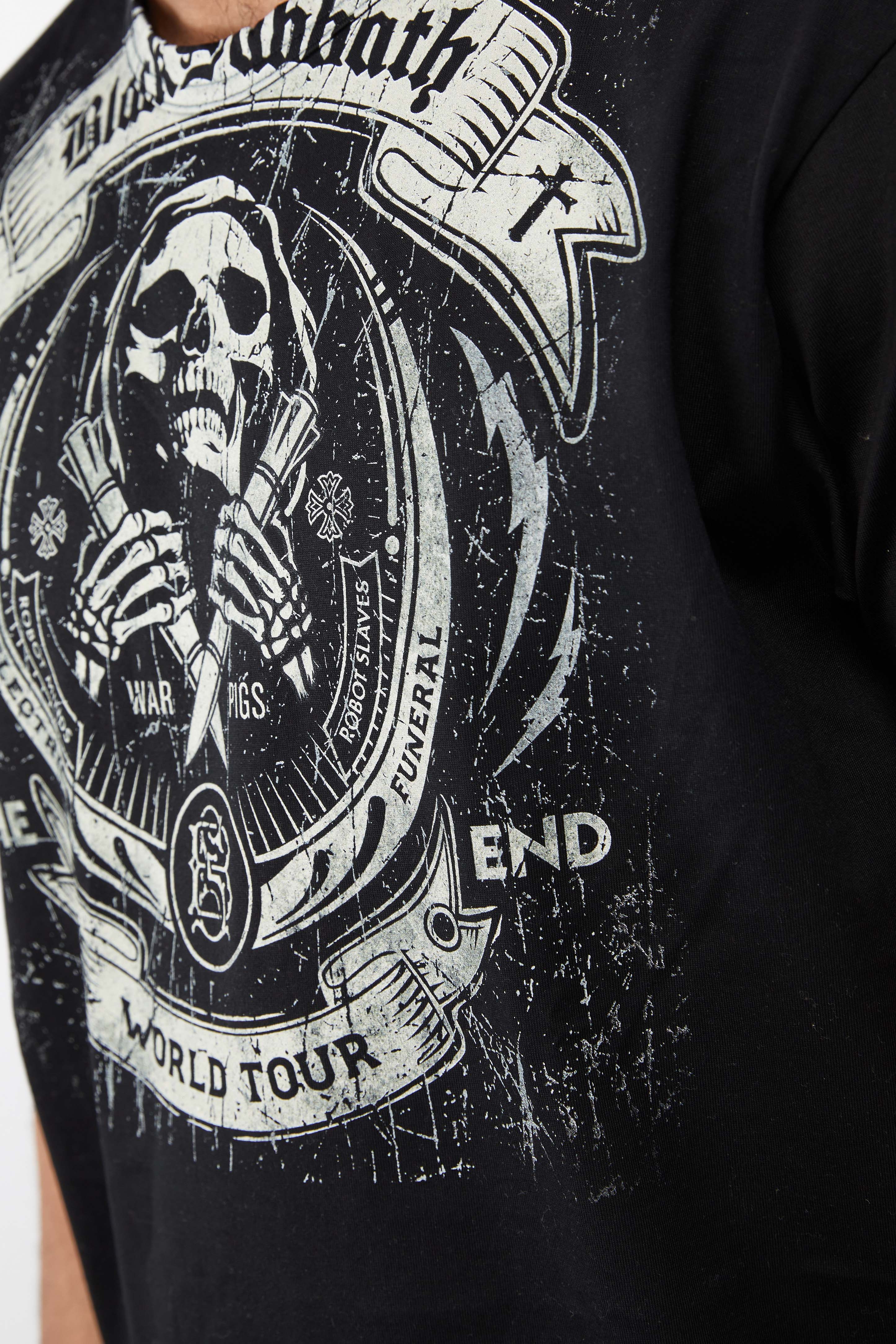 Junya Watanabe Tee 'Black/Grey' - ROOTED