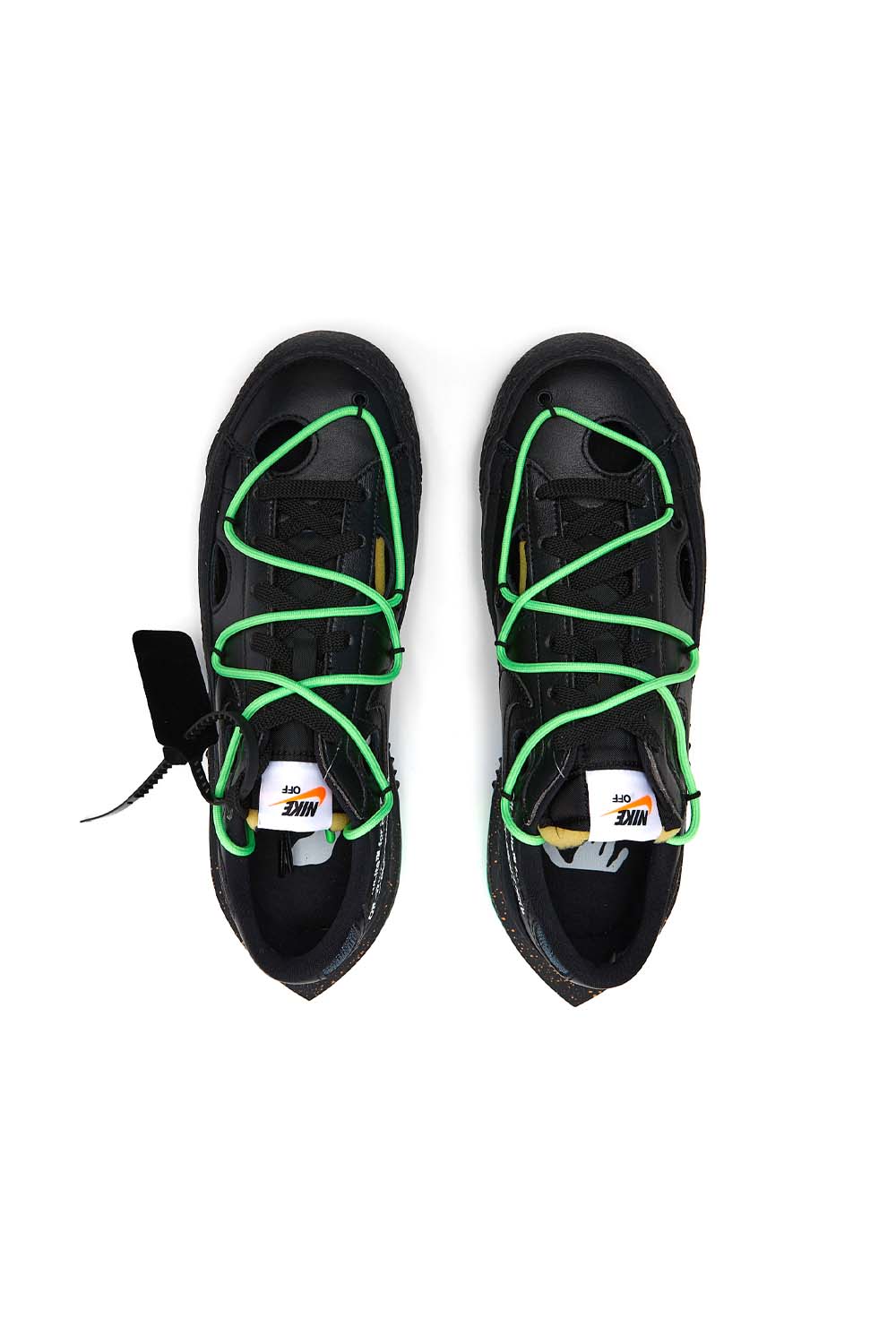 Nike x Off-White Blazer Low '77 'Black/Black/Electro Green' - ROOTED