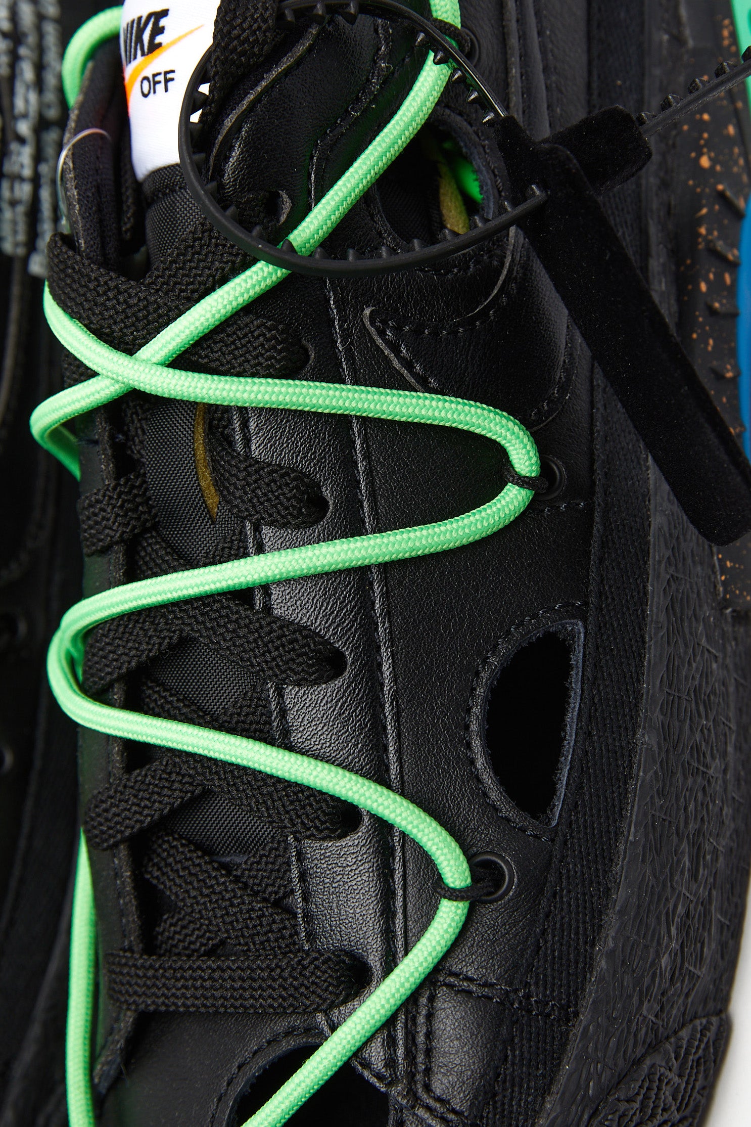 Nike x Off-White Blazer Low '77 'Black/Black/Electro Green' - ROOTED