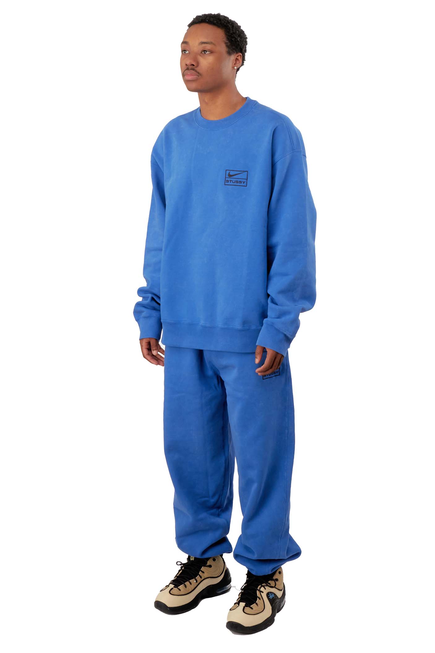 Nike Mens x Stussy U NRG Acid Washed Pants 'Game Royal' - ROOTED