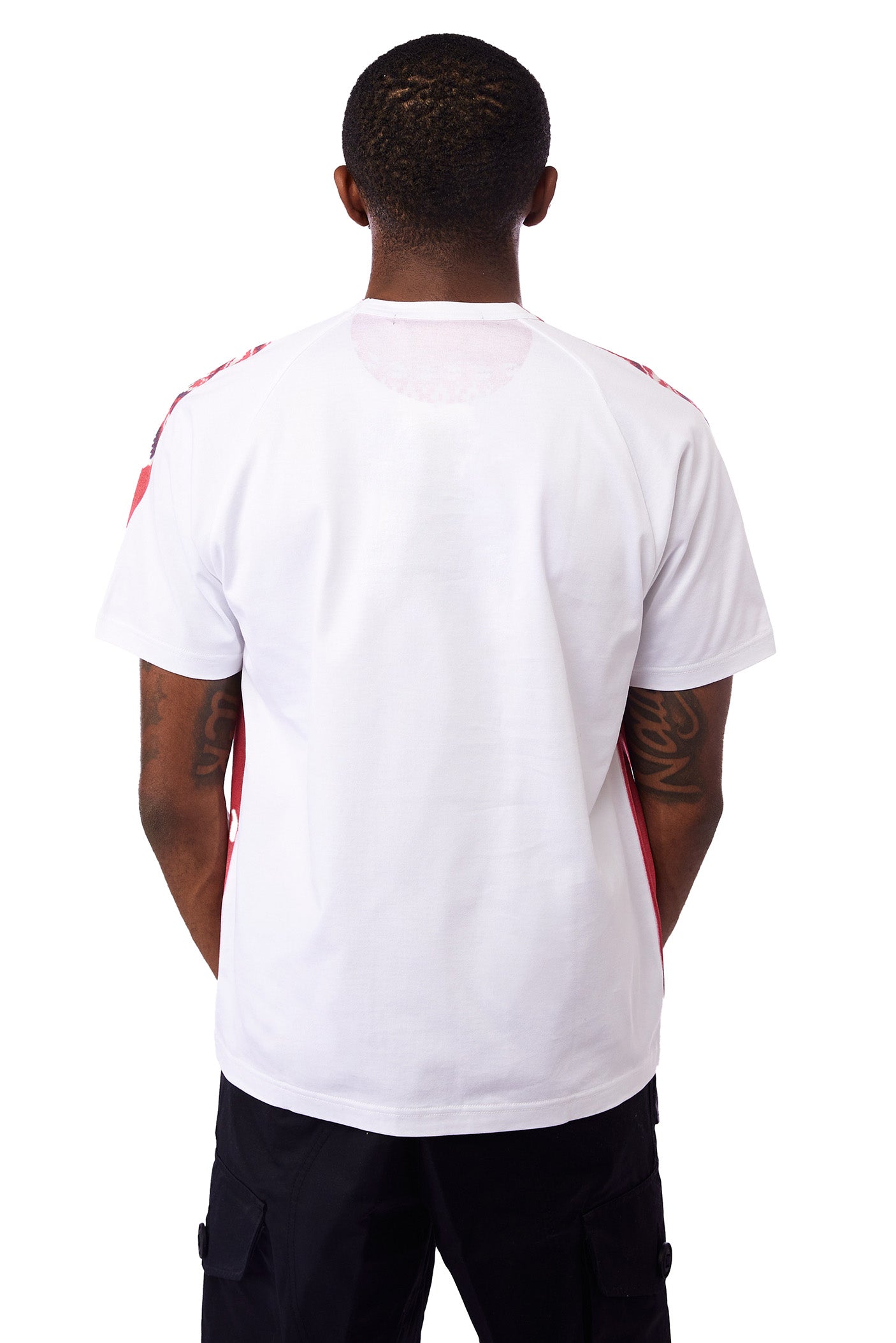 Junya Watanabe Sweater Print Tee 'Red/White' - ROOTED