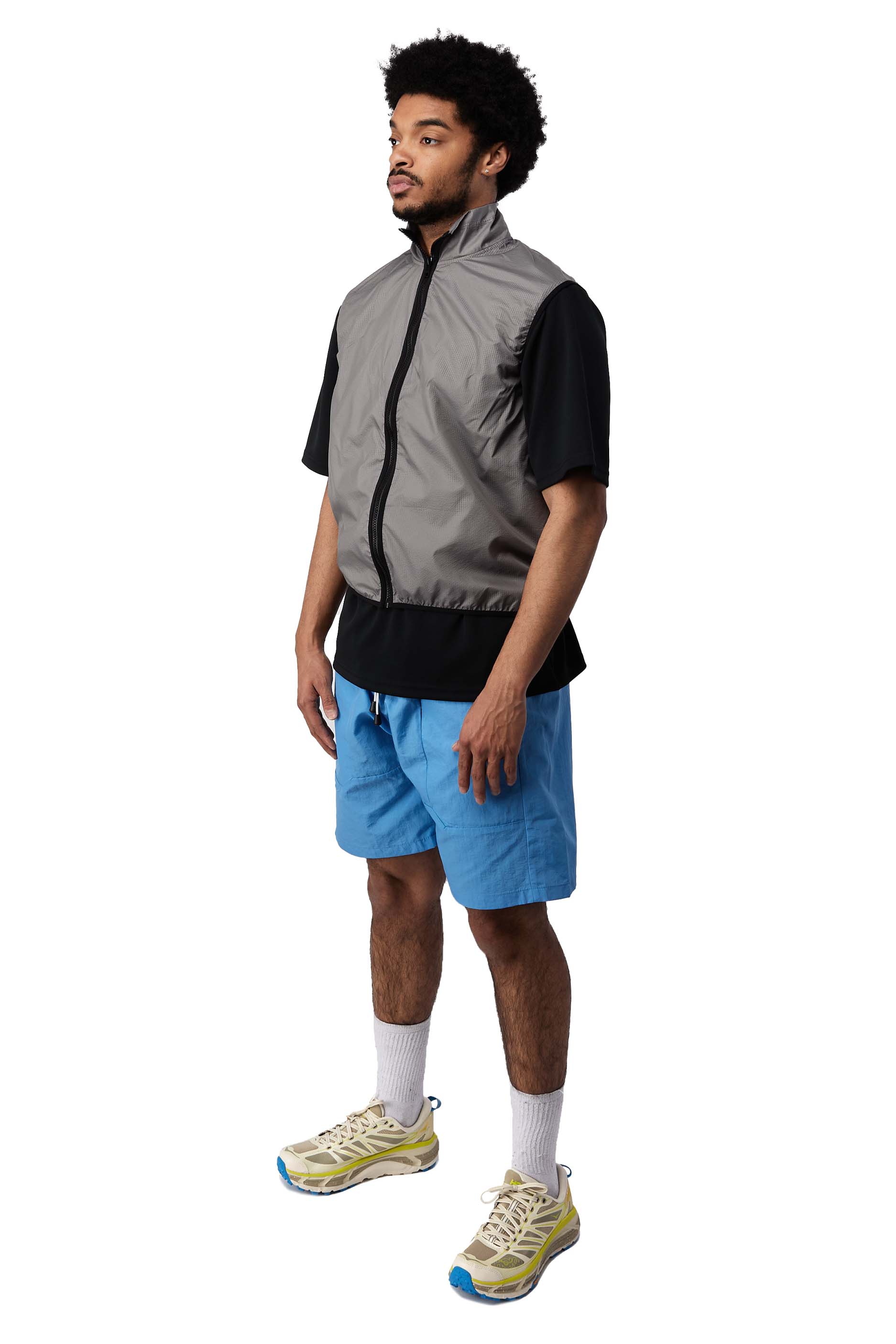 WHIM Packable Vest 'Fog' - ROOTED