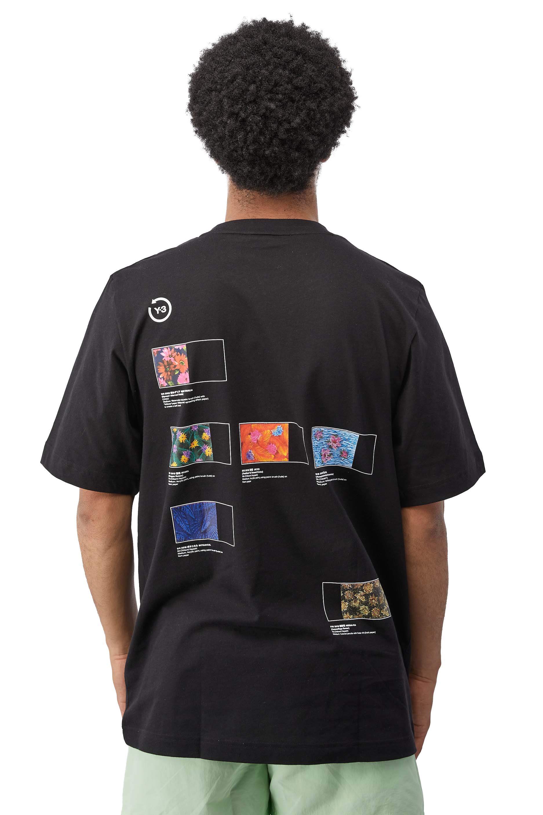 Y-3 S/S Index Tee 'Black' - ROOTED