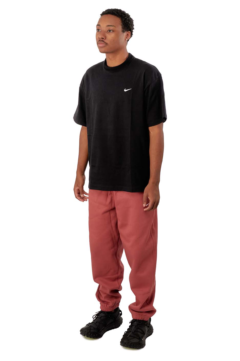 Nike Mens Solo Swoosh T-Shirt 'Black' - ROOTED