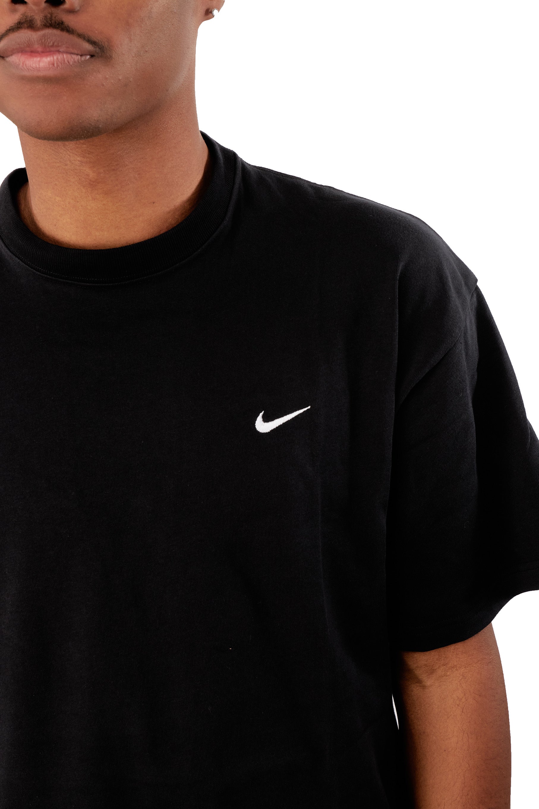 Nike Mens Solo Swoosh T-Shirt 'Black' - ROOTED