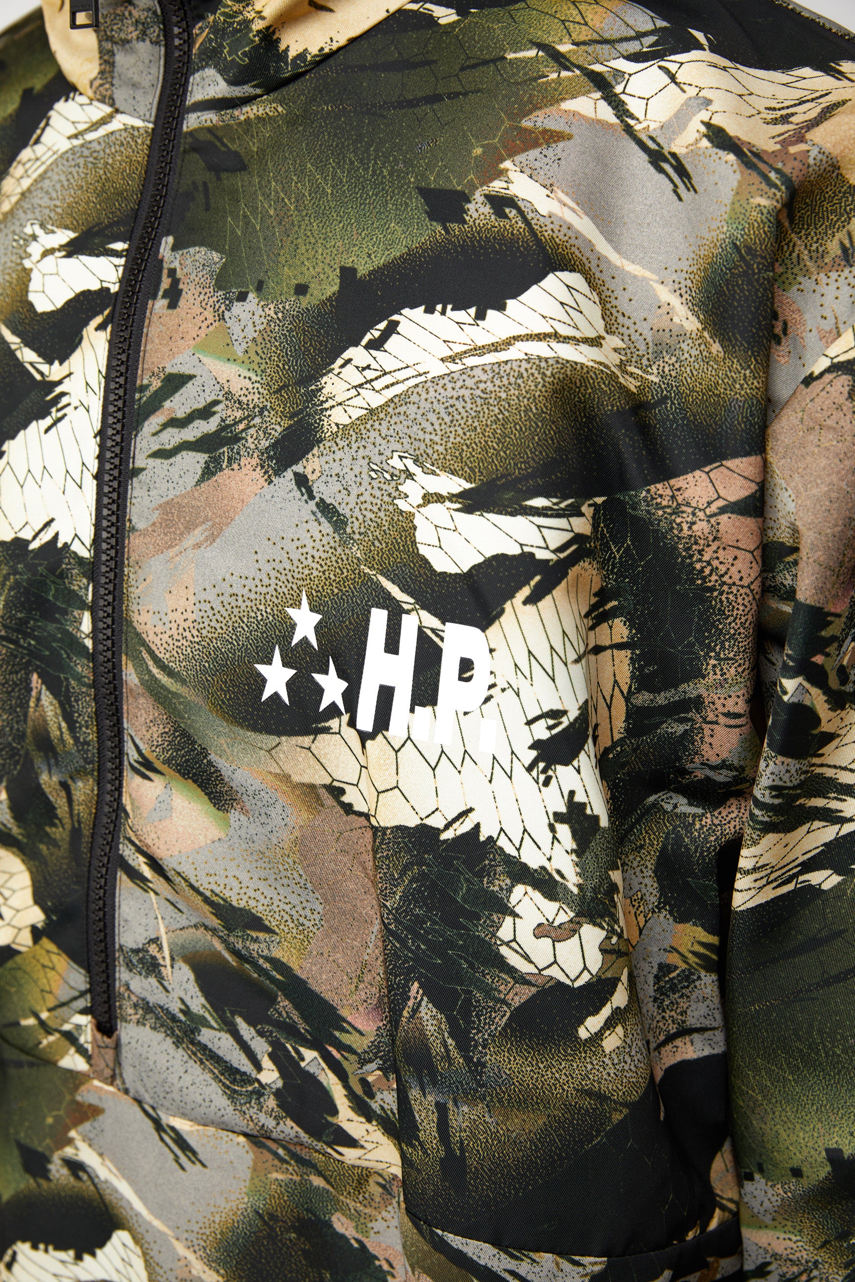Heron Preston Camou Tape Windbreaker 'Camou Green' - ROOTED