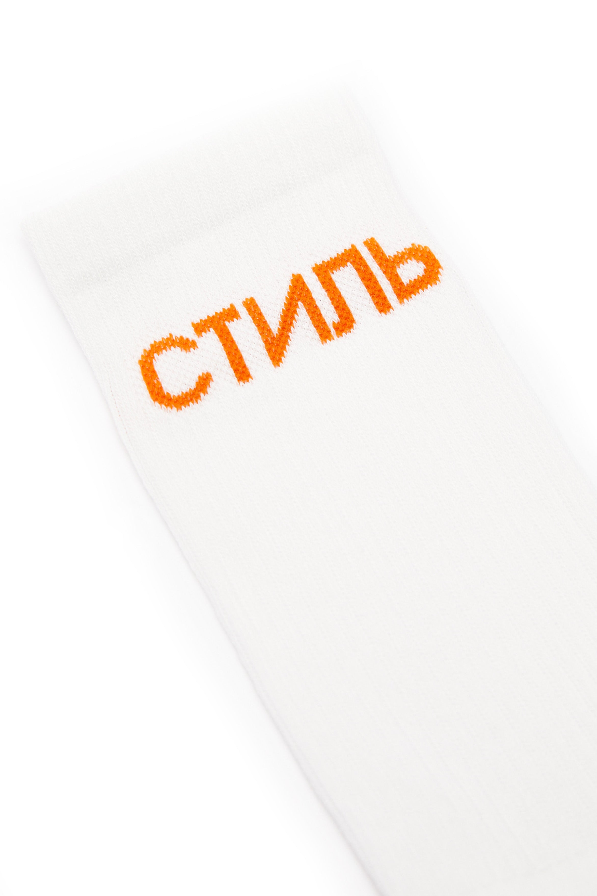 Heron Preston CTNMB Long Sock 'White/Orange' - ROOTED