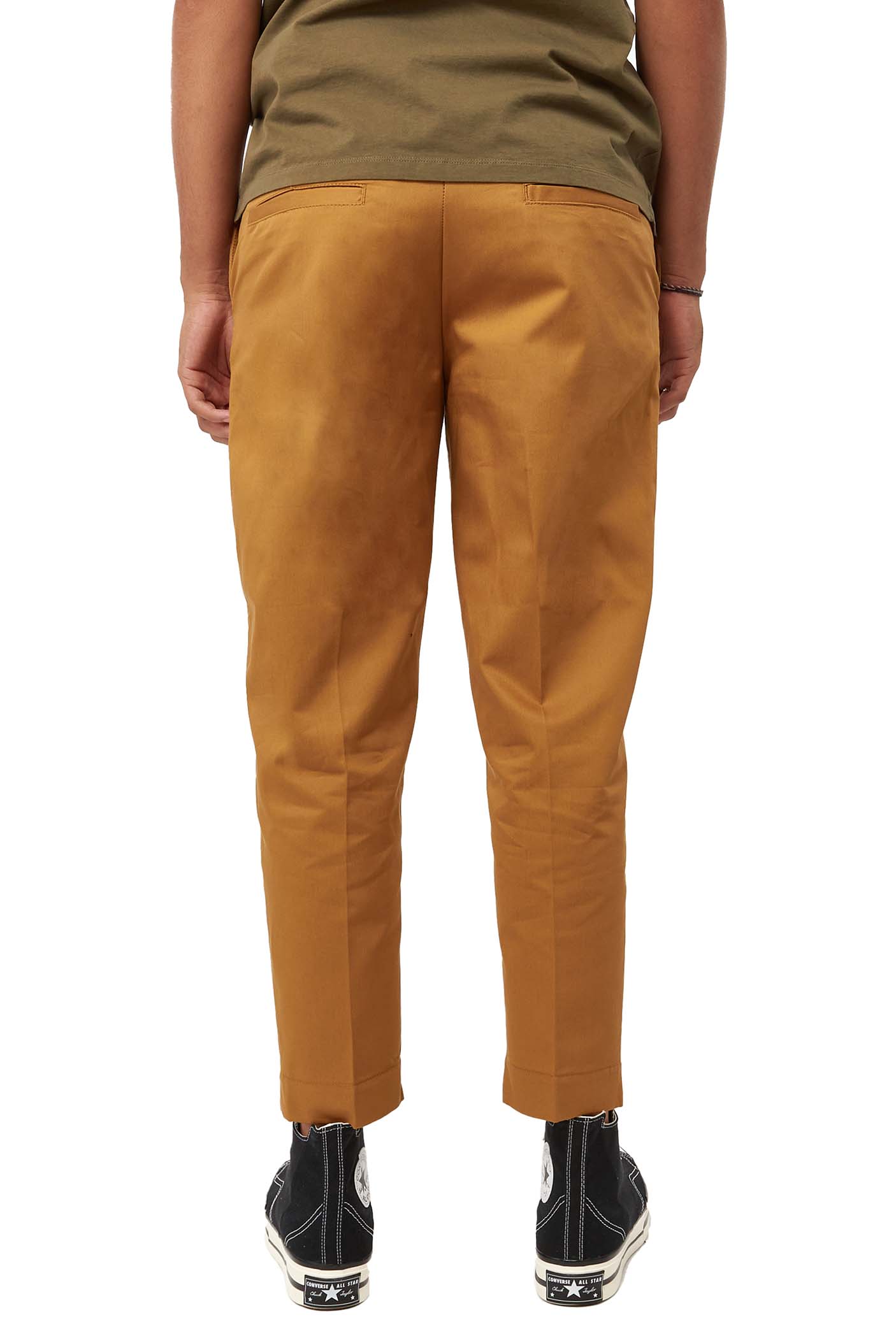 Maison Kitsune Mens Camel Pants - ROOTED