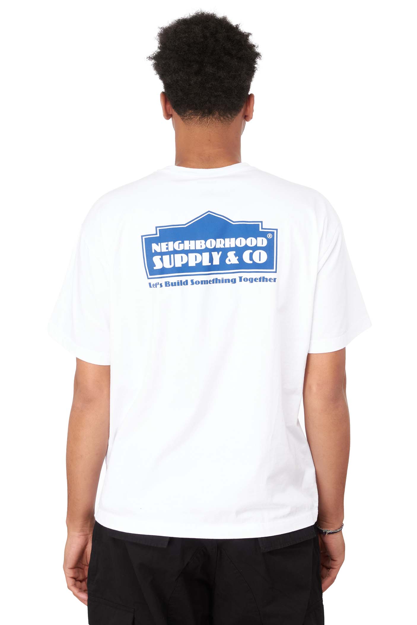 Neighborhood Mens Tee-9 'White' - ROOTED