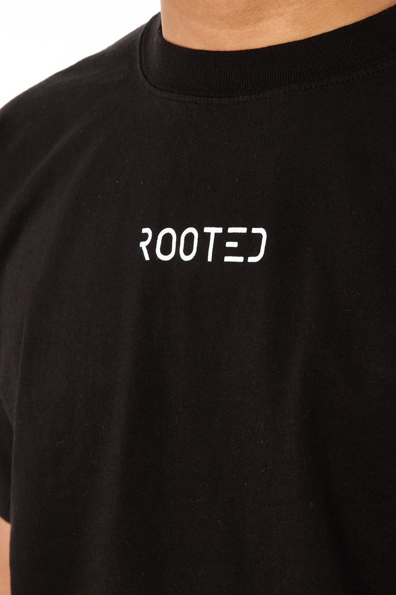 ROOTED Shop Tee 'Black' - ROOTED