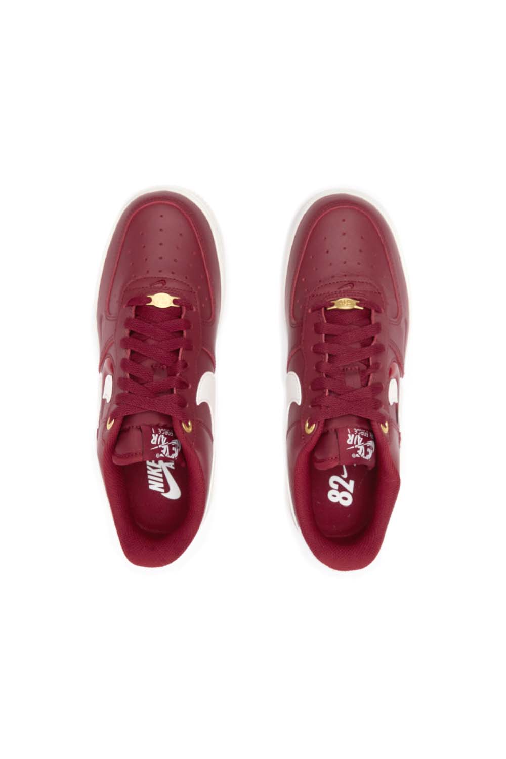 Nike Womens Air Force 1 Premium Shoes 'Team Red/Sail' - ROOTED