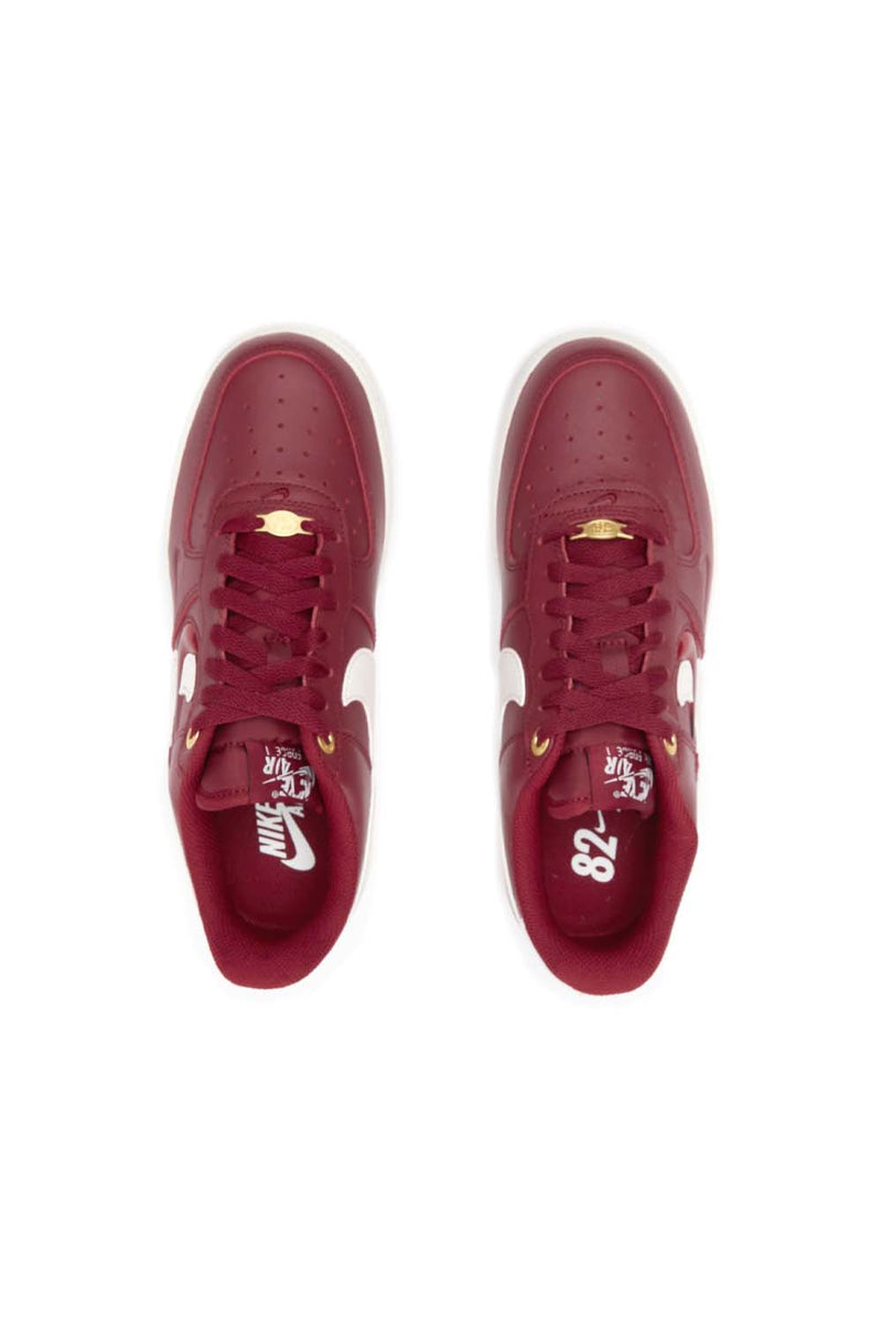 Nike Womens Air Force 1 Premium Shoes 'Team Red/Sail' - ROOTED