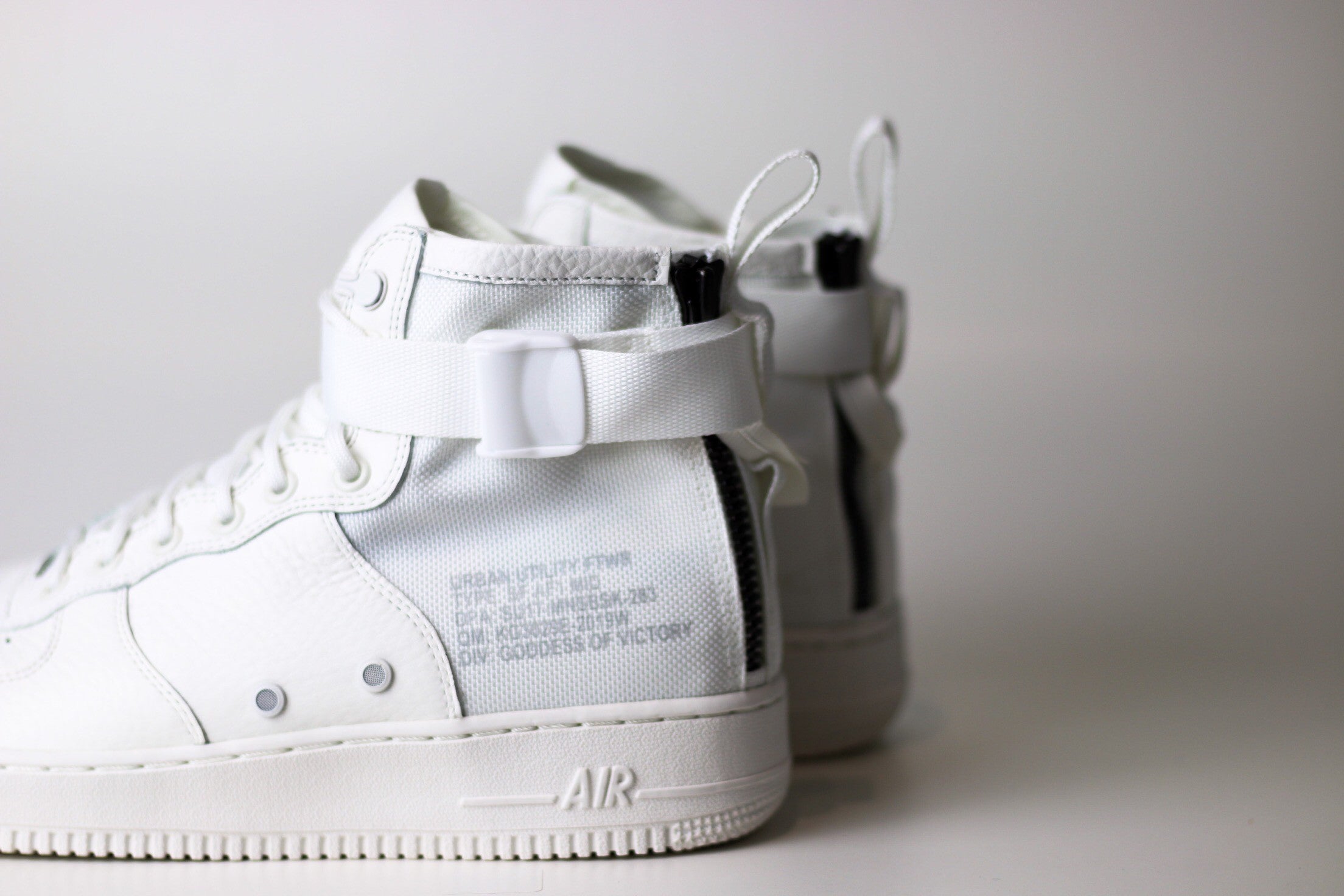 Nike SF AF1  Mid "Triple Ivory" Available at ROOTED After Dark