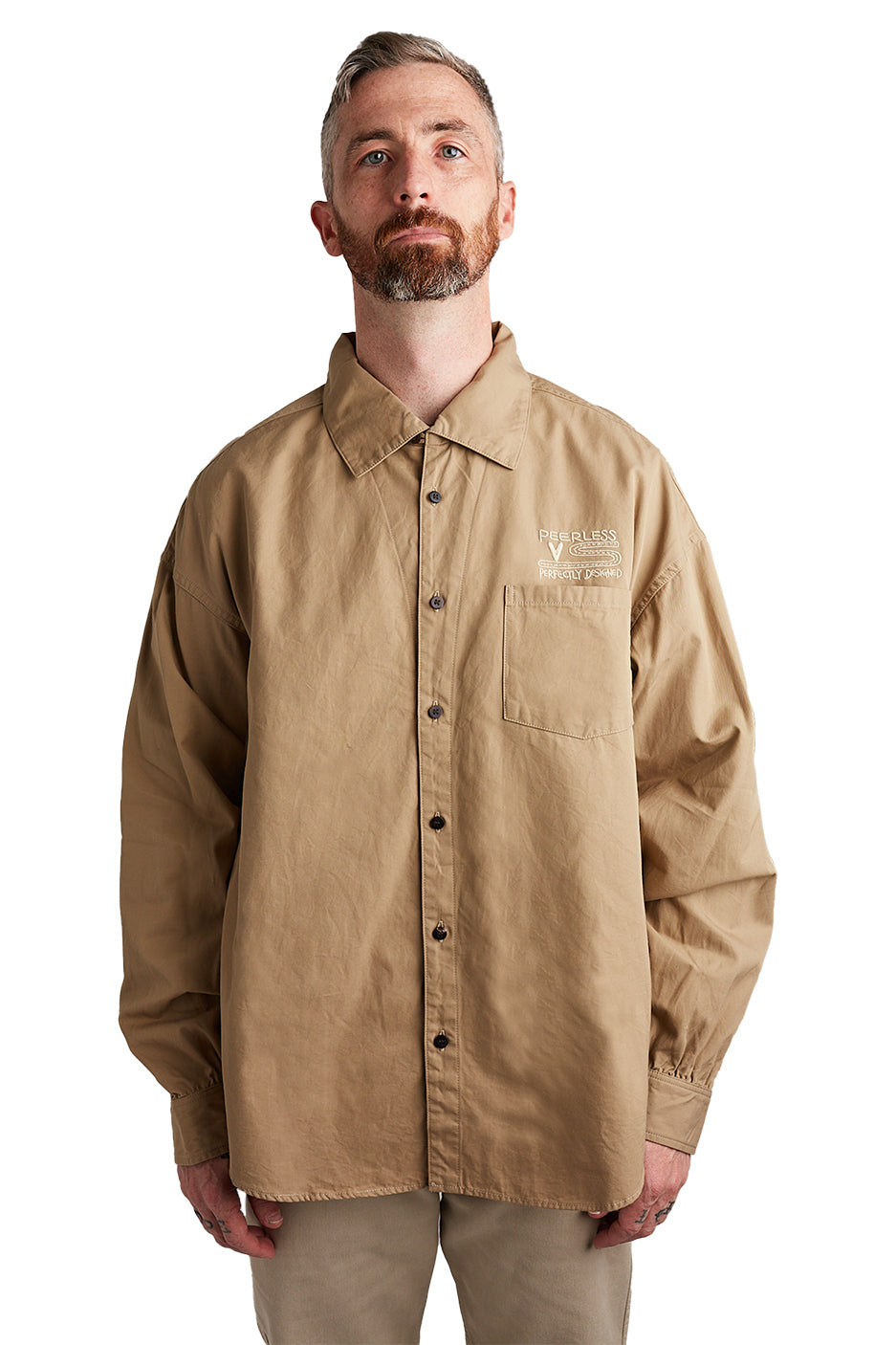 visvim Palmer Shirt 'Beige' - ROOTED