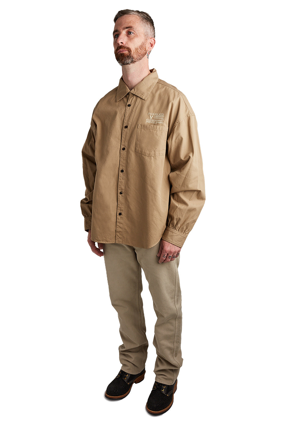 visvim Palmer Shirt 'Beige' - ROOTED