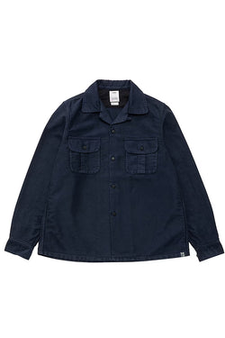 Visvim Keesey G.S L/S Moleskin Shirt 'Navy'