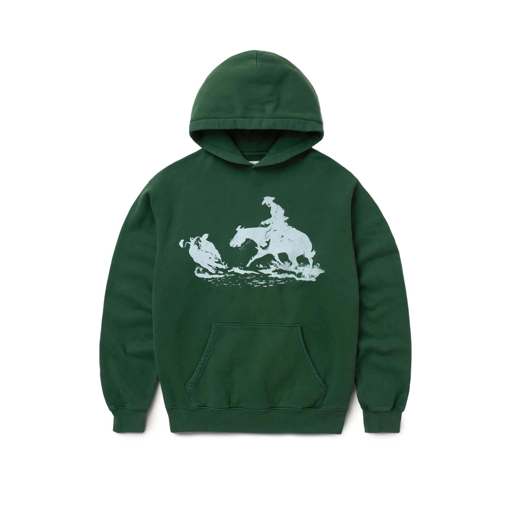 One of These Days Drifting Back Hoodie 'Washed Green' - ROOTED