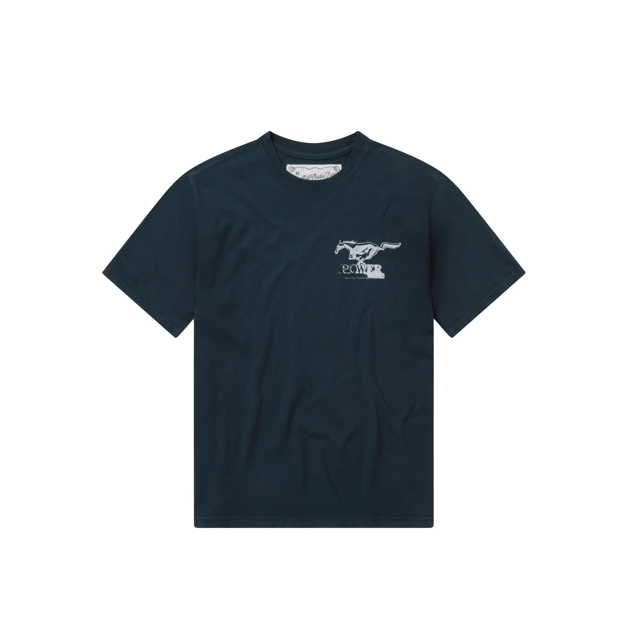 One of These Days Mustang Cross Tee 'Washed Black'