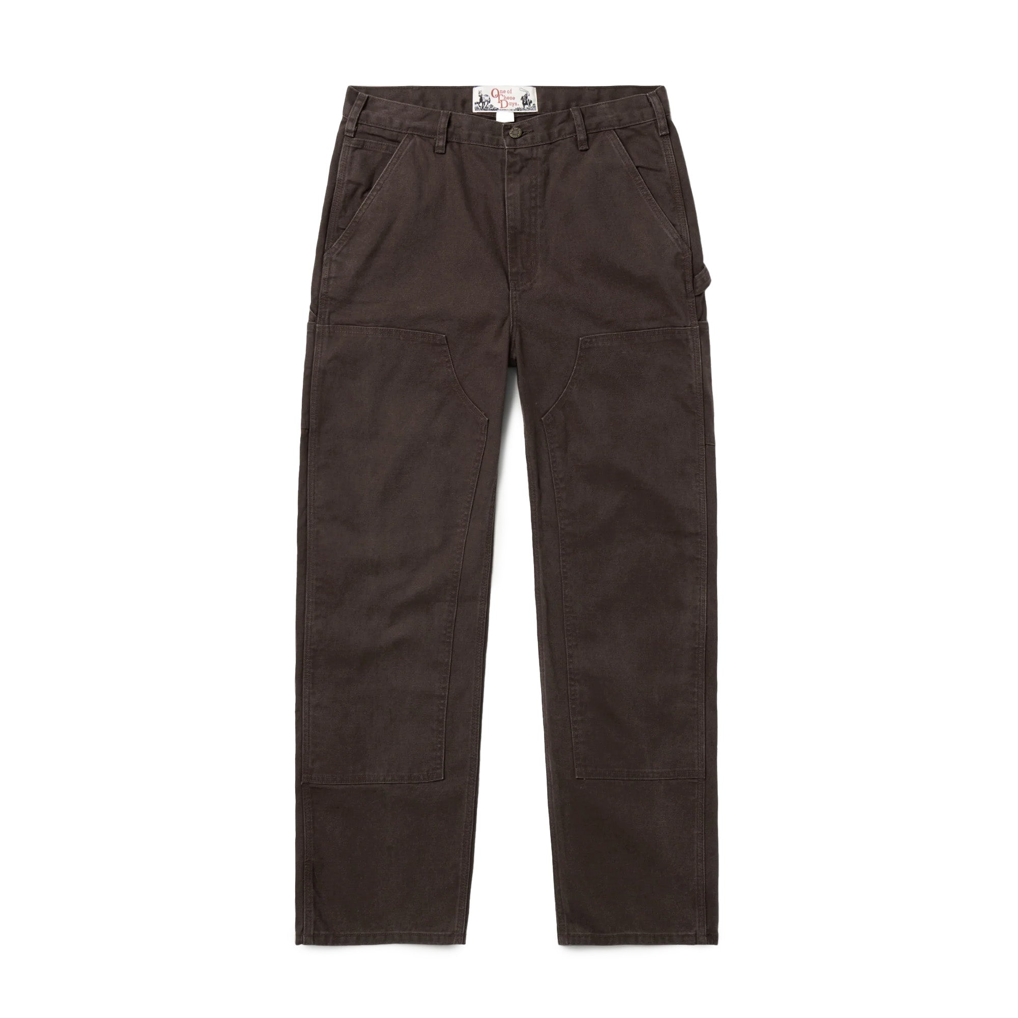 One of These Canvas Double Knee Pants 'Washed Brown' - ROOTED