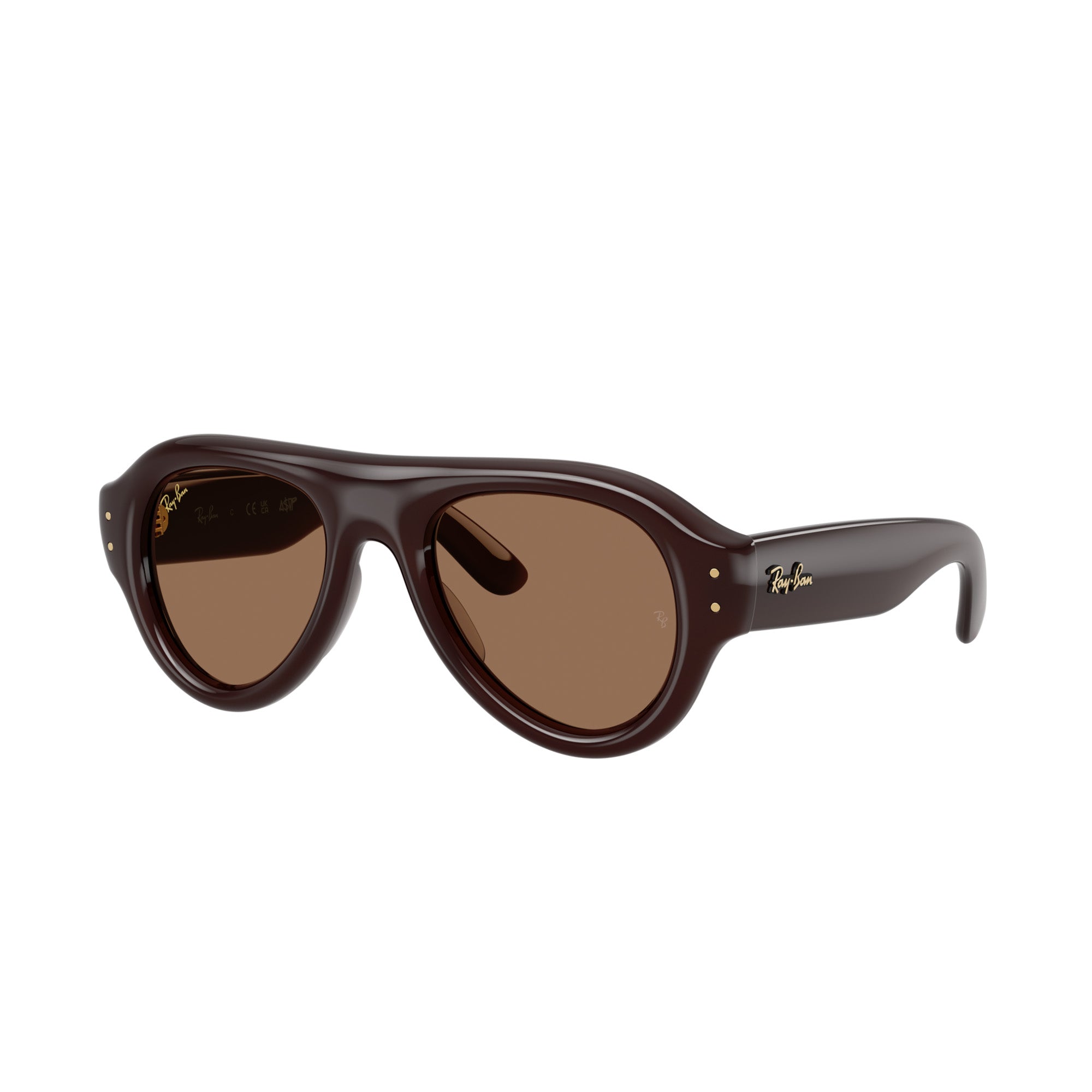Ray-Ban x A$AP Rocky Aviator Puffer 'Tranparent Brown/Brown'