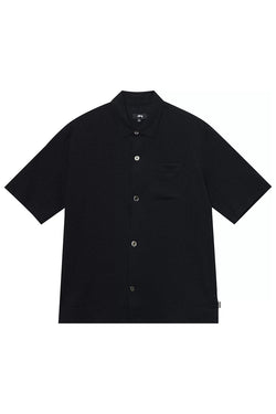 Stussy Crinkled Shirt 'Black'