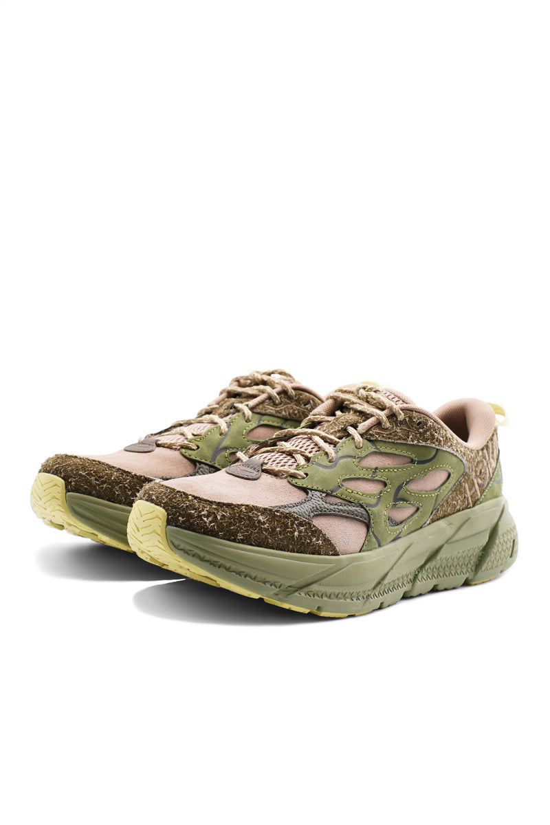 Hoka U Clifton L Suede TP 'Dune/Fennel' - ROOTED
