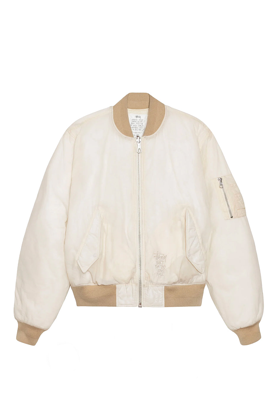 Stussy Waxed Quilted Bomber 'Cream'