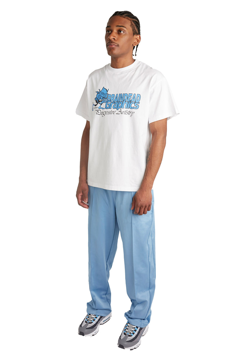 Stussy Mens Poly Track Pants 'Azure' | ROOTED