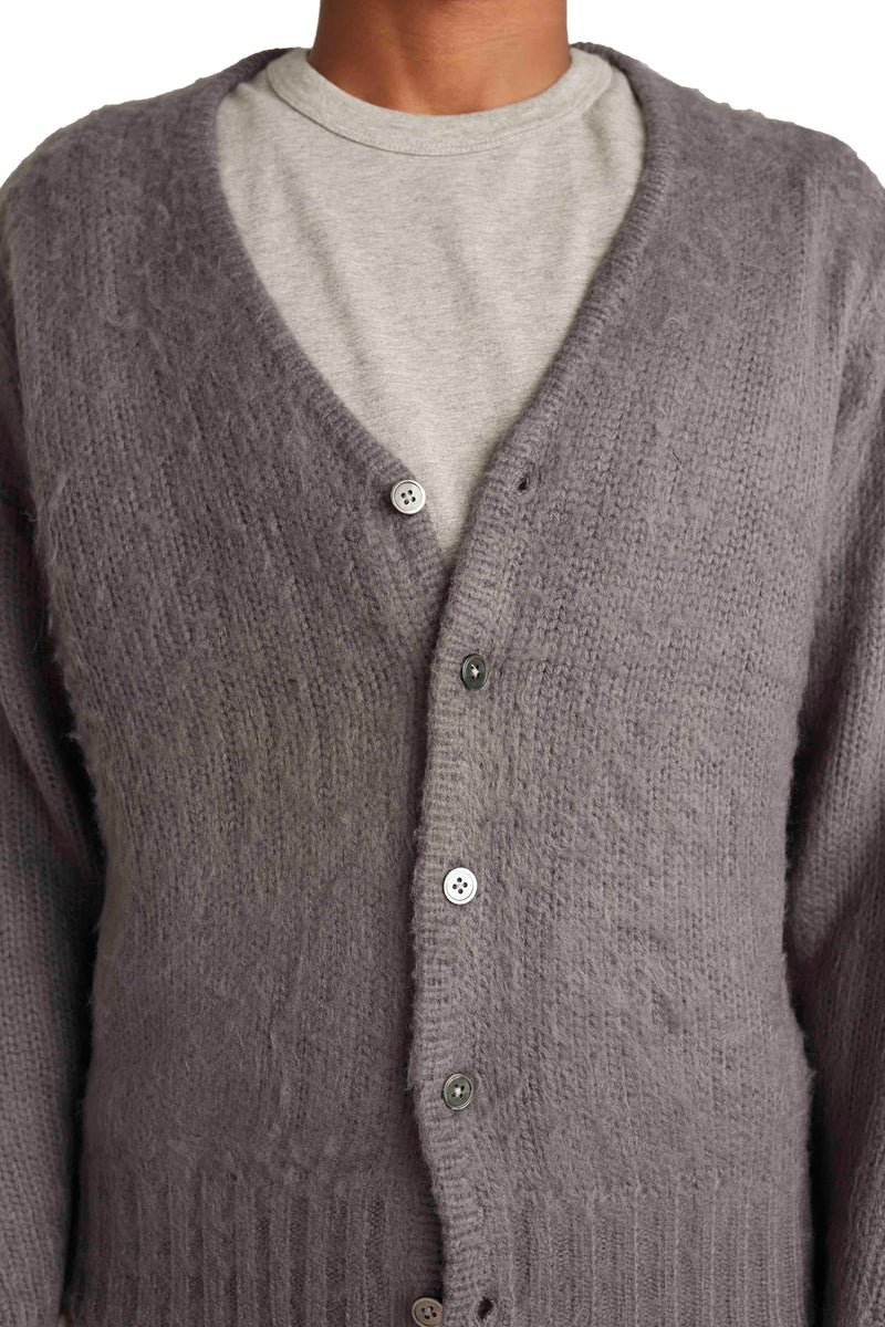 Stussy Mens Brushed Cardigan 'Charcoal' | ROOTED