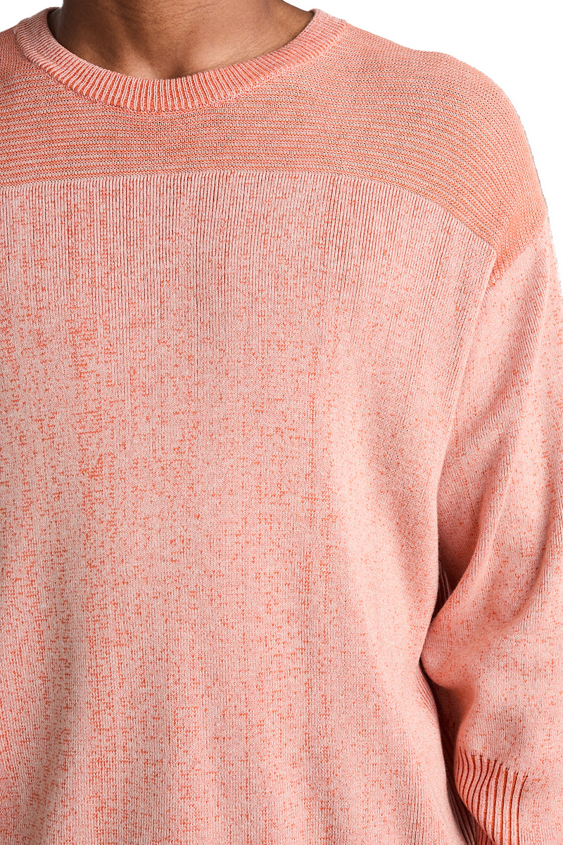 Stussy Engineered Panel Sweater 'Orange' - ROOTED