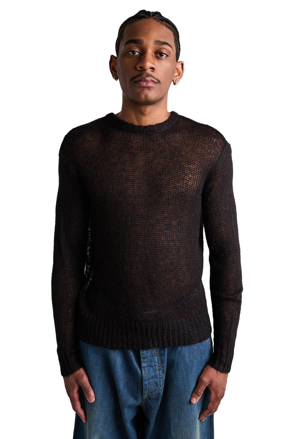 Stussy Loose Knit Sweater 'Black' - ROOTED