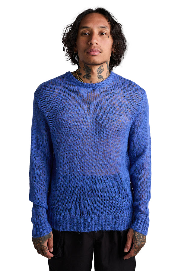 Stussy Loose Knit Sweater 'Blue' - ROOTED