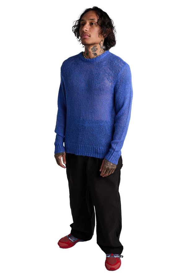 Stussy Loose Knit Sweater 'Blue' - ROOTED