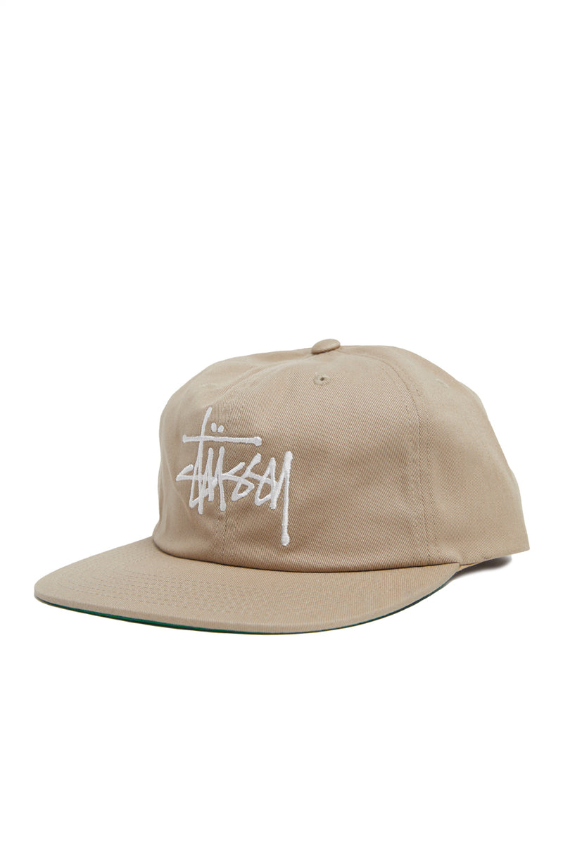 Stussy Basic Strapback Cap 'Khaki' | ROOTED