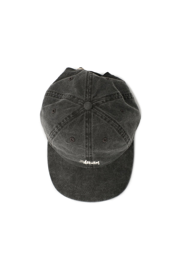 Stussy Washed Basic Low Pro Hat 'Charcoal' - ROOTED