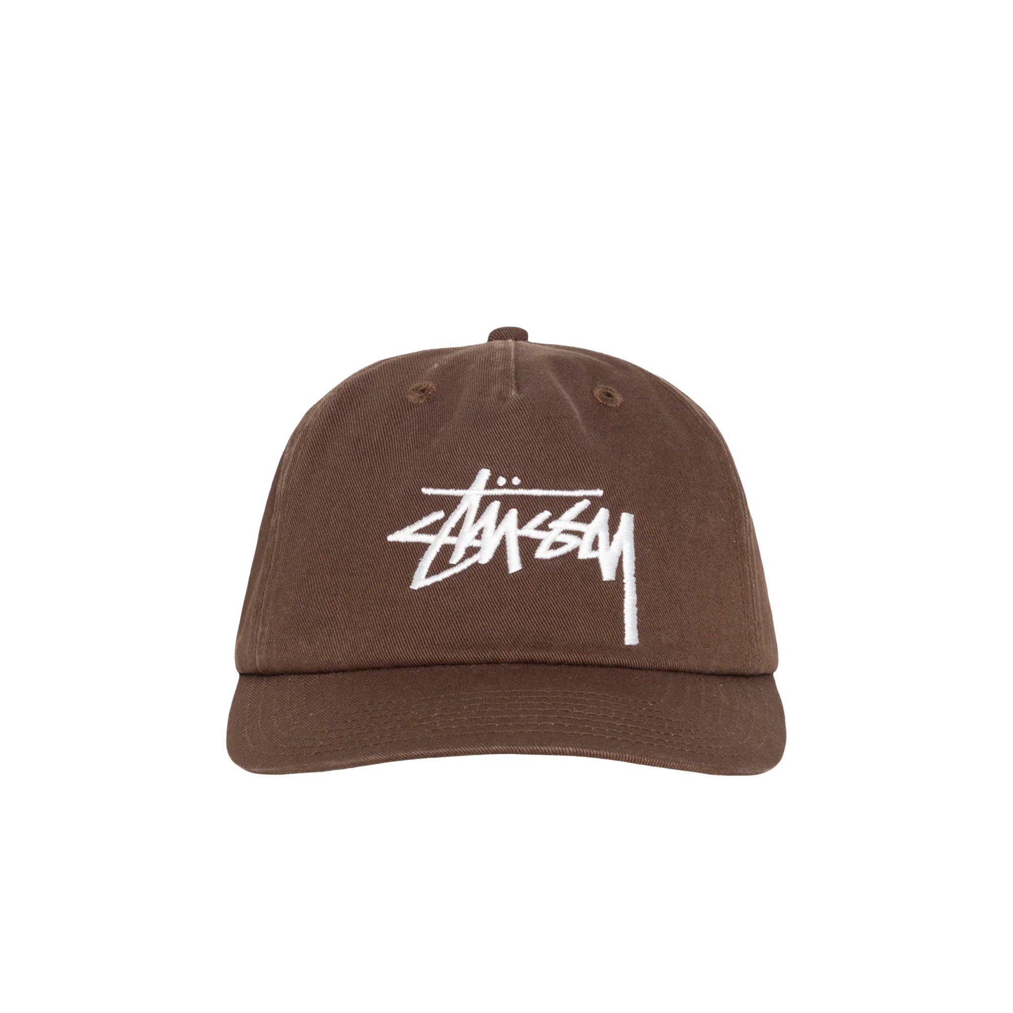 Stussy Big Stock Mid Depth Hat 'Chocolate' - ROOTED