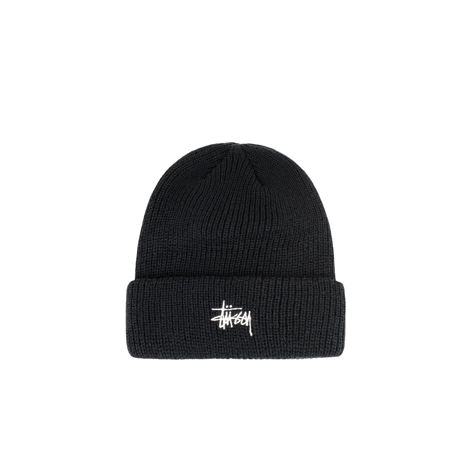Stussy Basic Cuff Beanie 'Black' - ROOTED