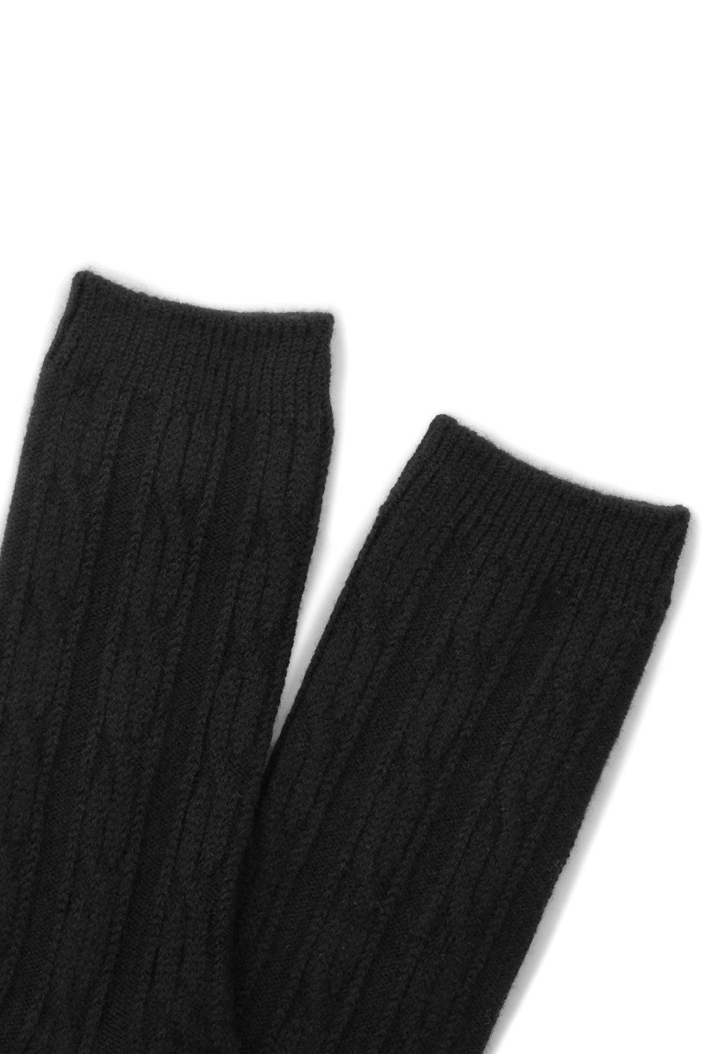 Stussy Cable Knit S Dress Socks 'Black' - ROOTED