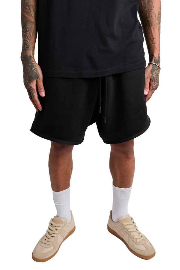 Fear of God Essentials Running Shorts 'Jet Black' - ROOTED